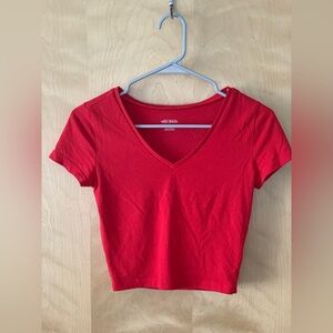 Teens red crop top in good condition